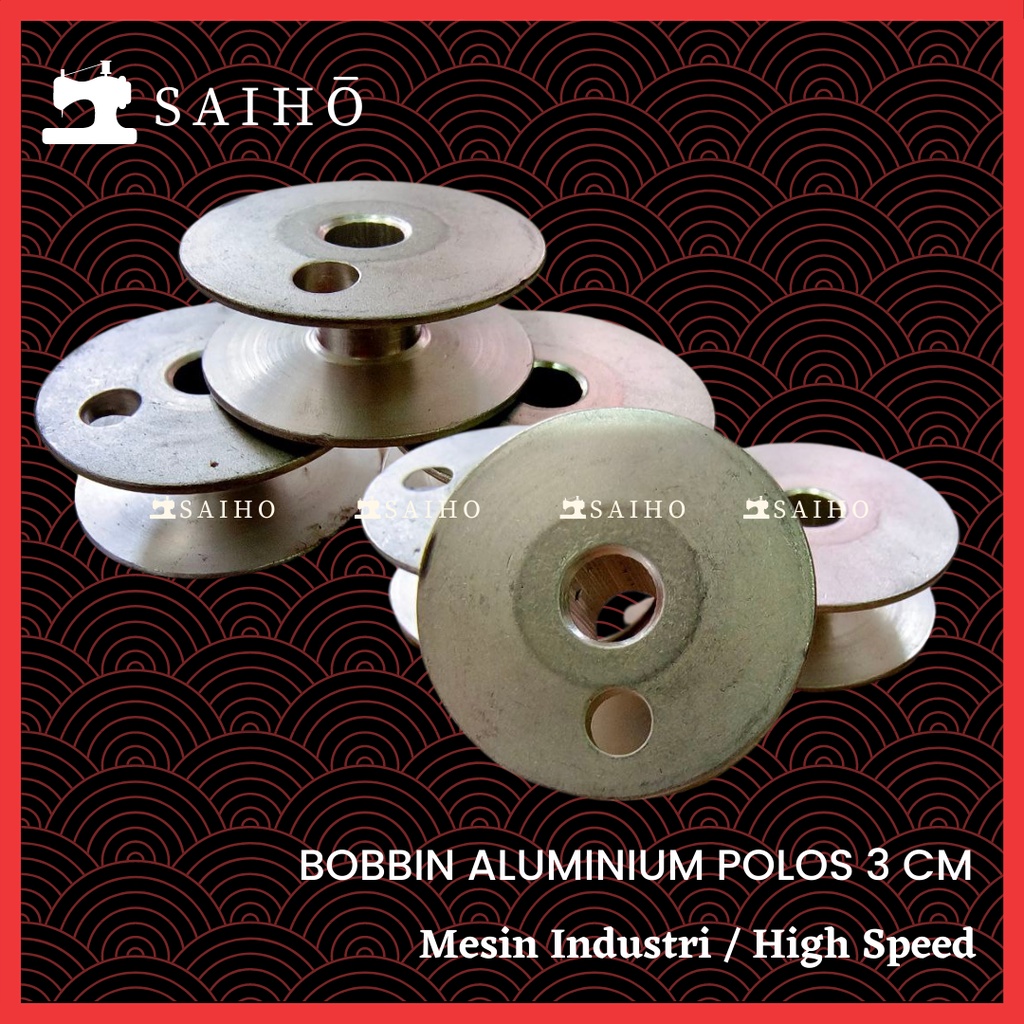 Spul Bobbin High Speed Aluminium Polos 3 CM