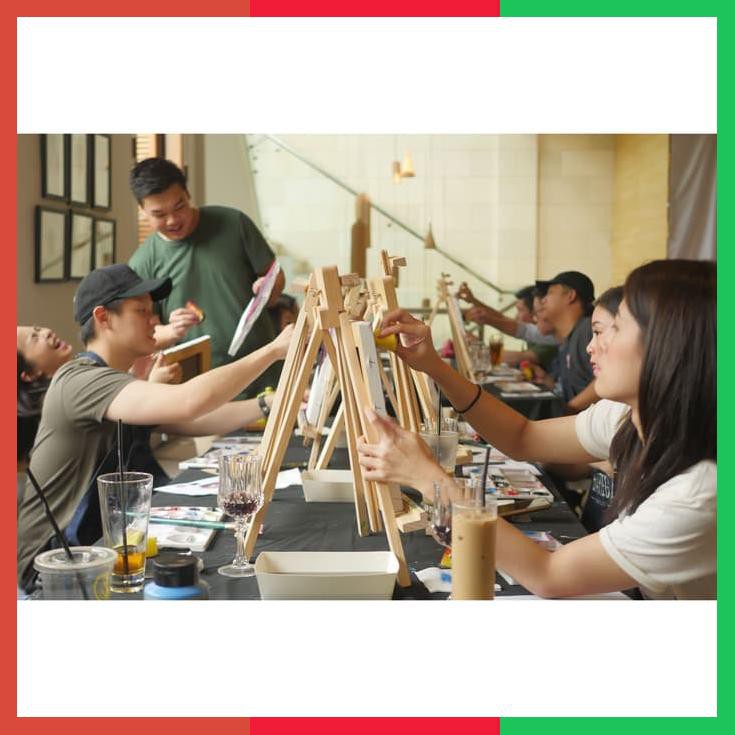 

Easel Sandar Lukis Kanvas Kayu