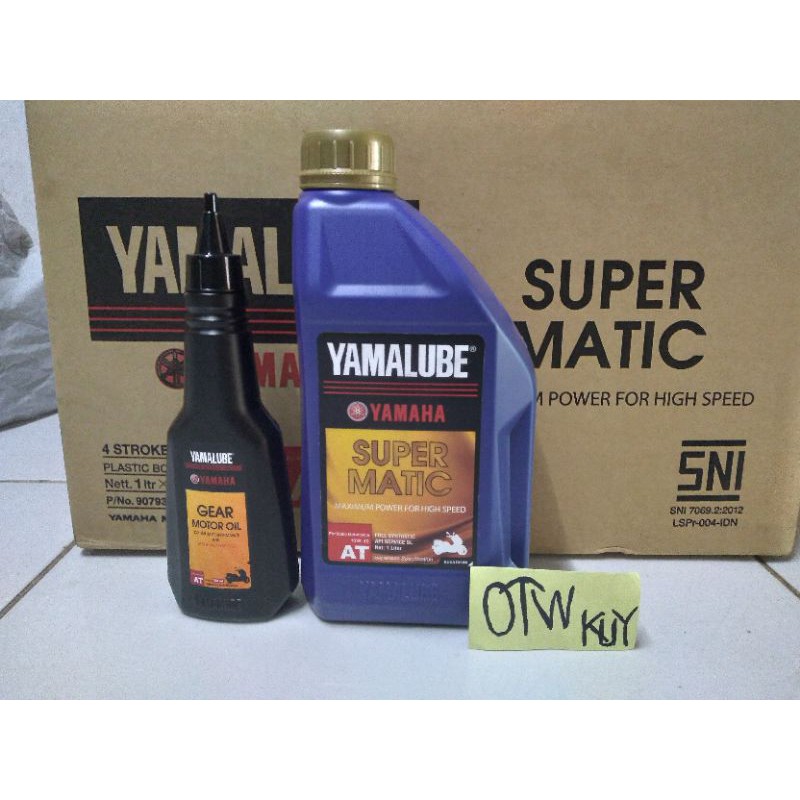 Paket oli Yamalube super matic 1L dan Oli gardan yamalubel N-max/ Aeroxx/ LEXI