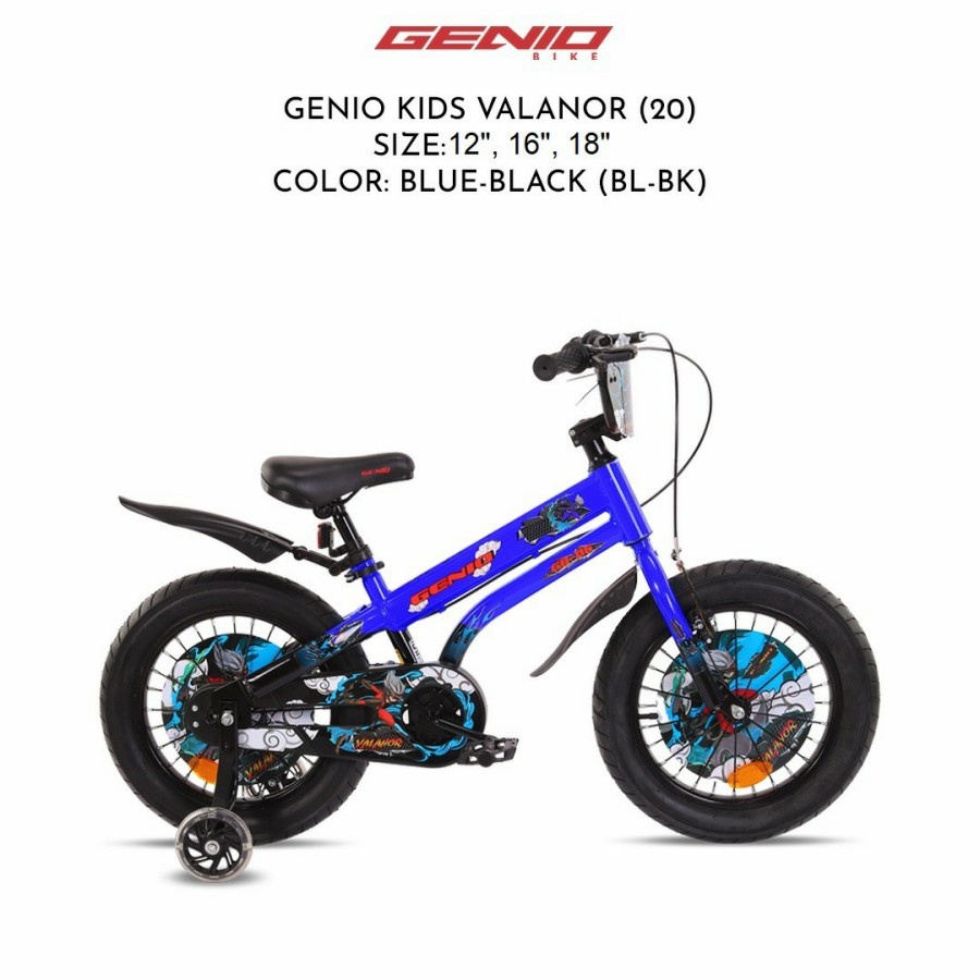 SEPEDA ANAK BMX GENIO VALANOR 16 INCH BAN BESAR WARNA BLUE
