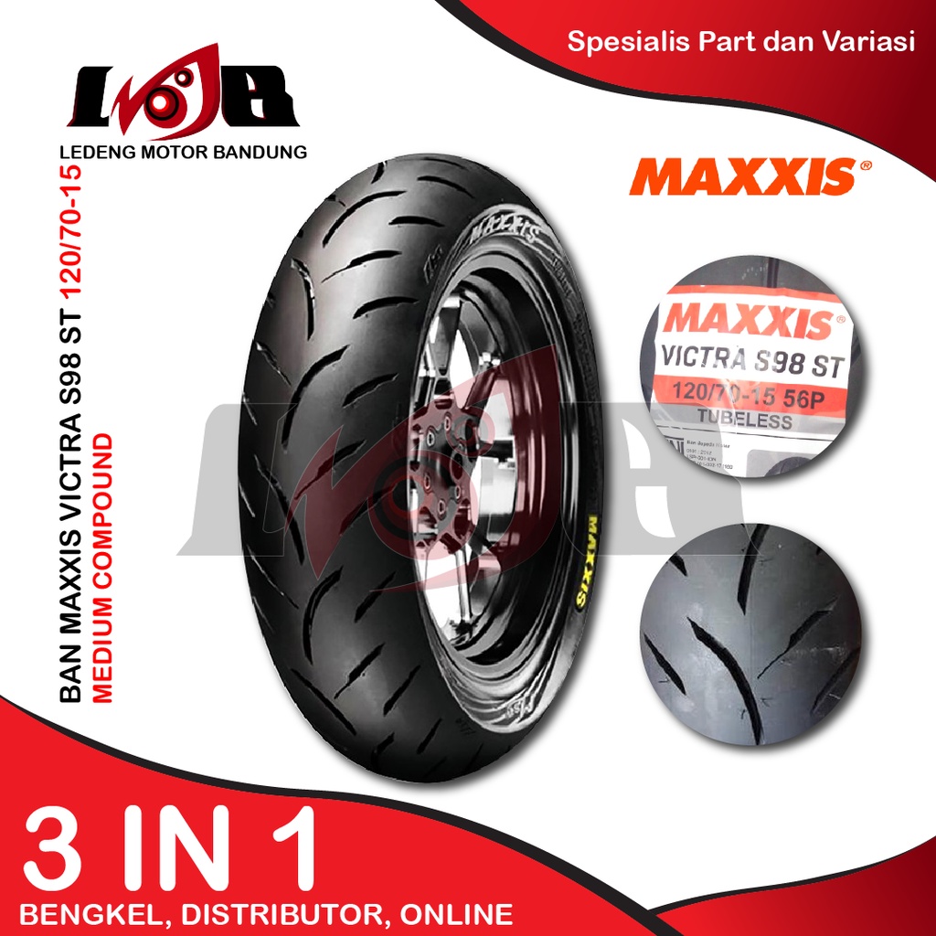 Maxxis 120/70-15 victra S98 ST Ban Tubeless Motor Matic Scooter XMAX FORZA