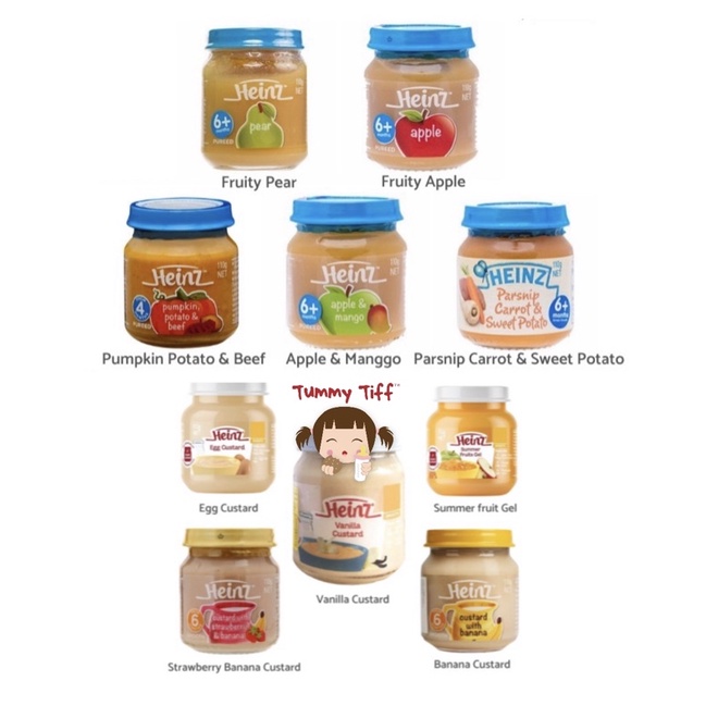 Heinz Jar australi 4mo / Heinz jar 6mo / Heinz jar 8mo wakodo baby pigeon baby food yummy bites meal