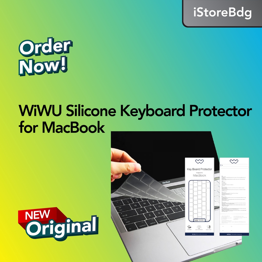 WiWU Silicone Keyboard Protector MacBook Air/Pro 13/16 inch 2019 2020