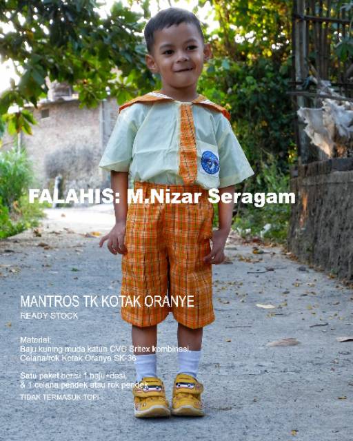 Seragam Mantros TK Oranye