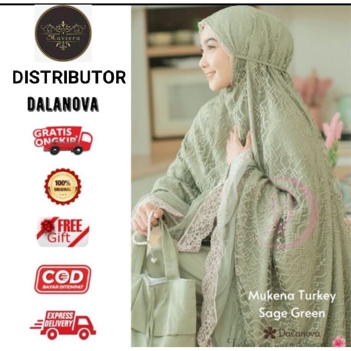 Mukena Turkey Dalanova Terbaru 2022 Mukena Turkey Couple Size Ibu dan Anak Original 100% Mukena Mewa