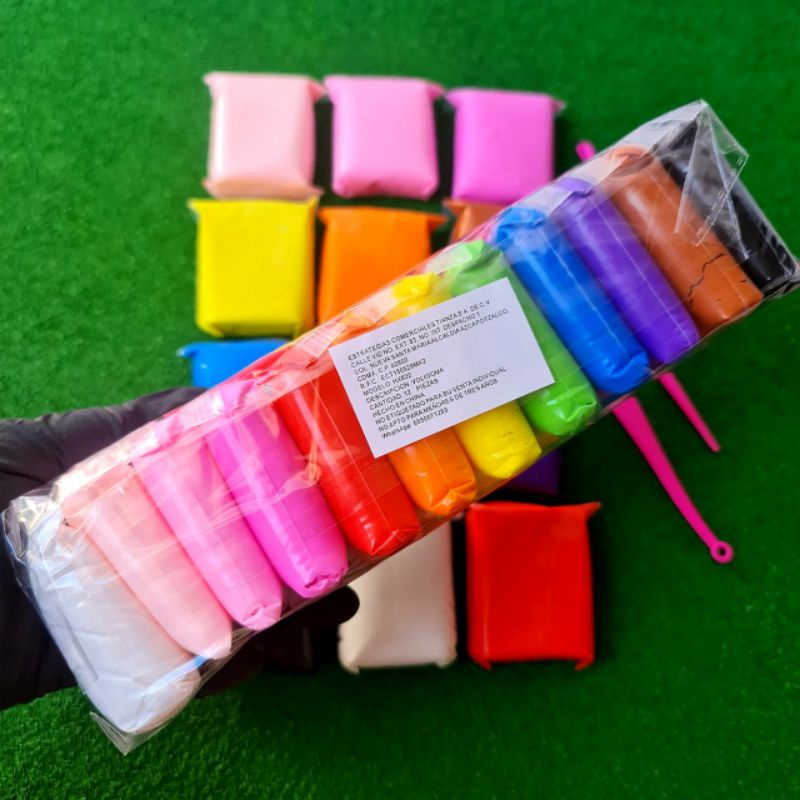 Mainan Soft Clay set Warna Warni