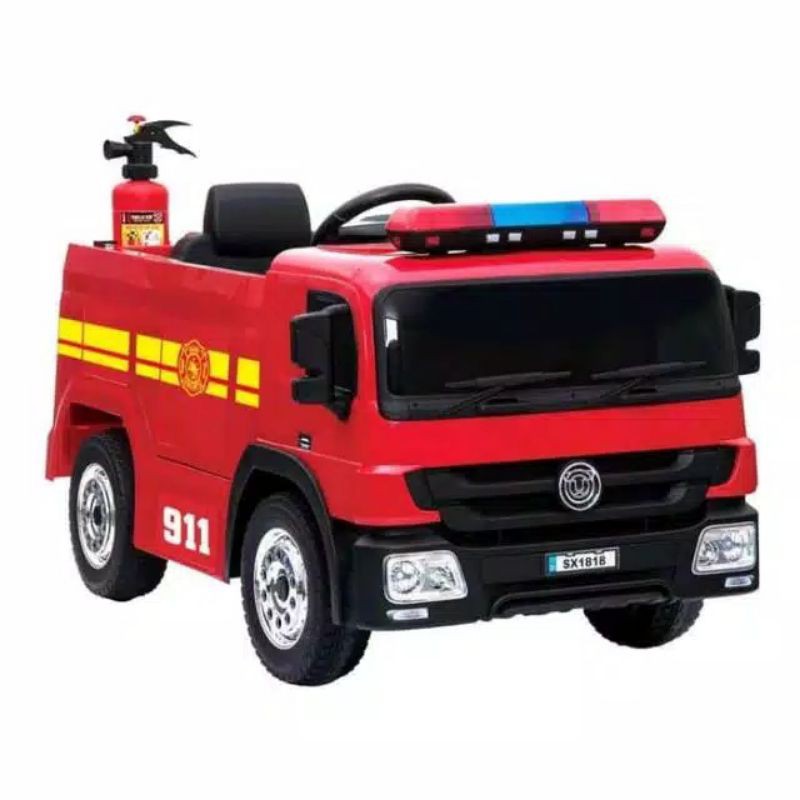 MOBIL AKI FIRE TRUCK(PEMADAM KEBAKARAN) PLIKO 9528 MAINAN MOBIL AKI ANAK~MAINAN ANAK