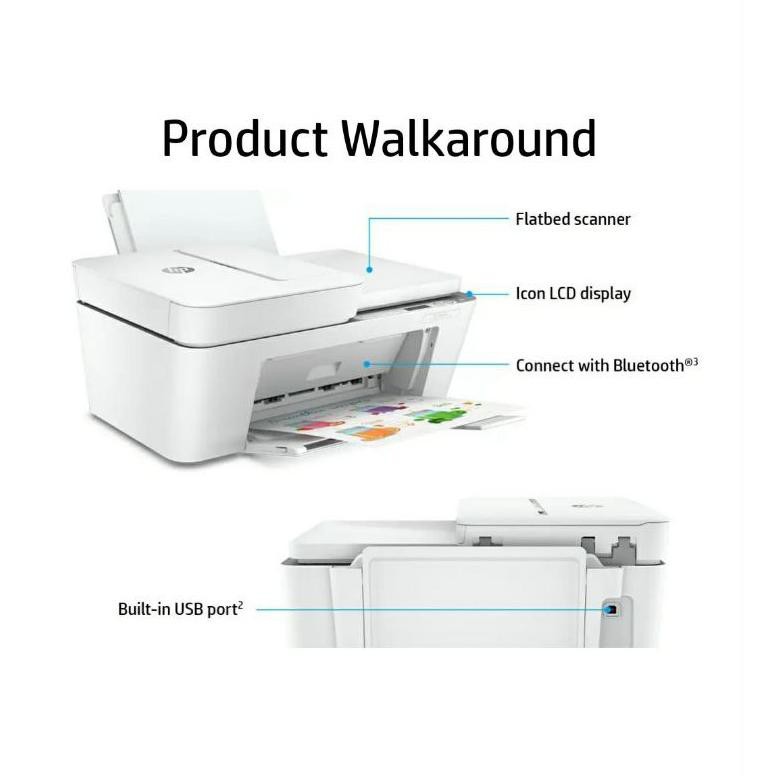 PRINTER HP DESKJET 4176 ALL IN   ONE WIRELESS / HP DESK JET   4176 / HP4176 AIO PRINT SCAN   COPY WIFI RESMI