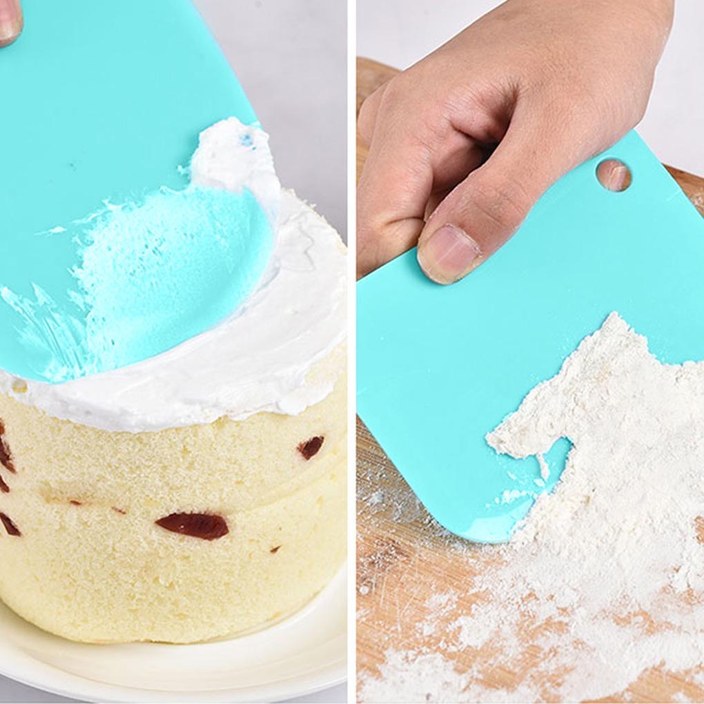 3pcs/lot Scraper Pemotong Kue Slicer Spatula Untuk Kue Krim Scraper Pasty Pemotong Scraper Tepi Tidak Teratur DIY Lebih Halus