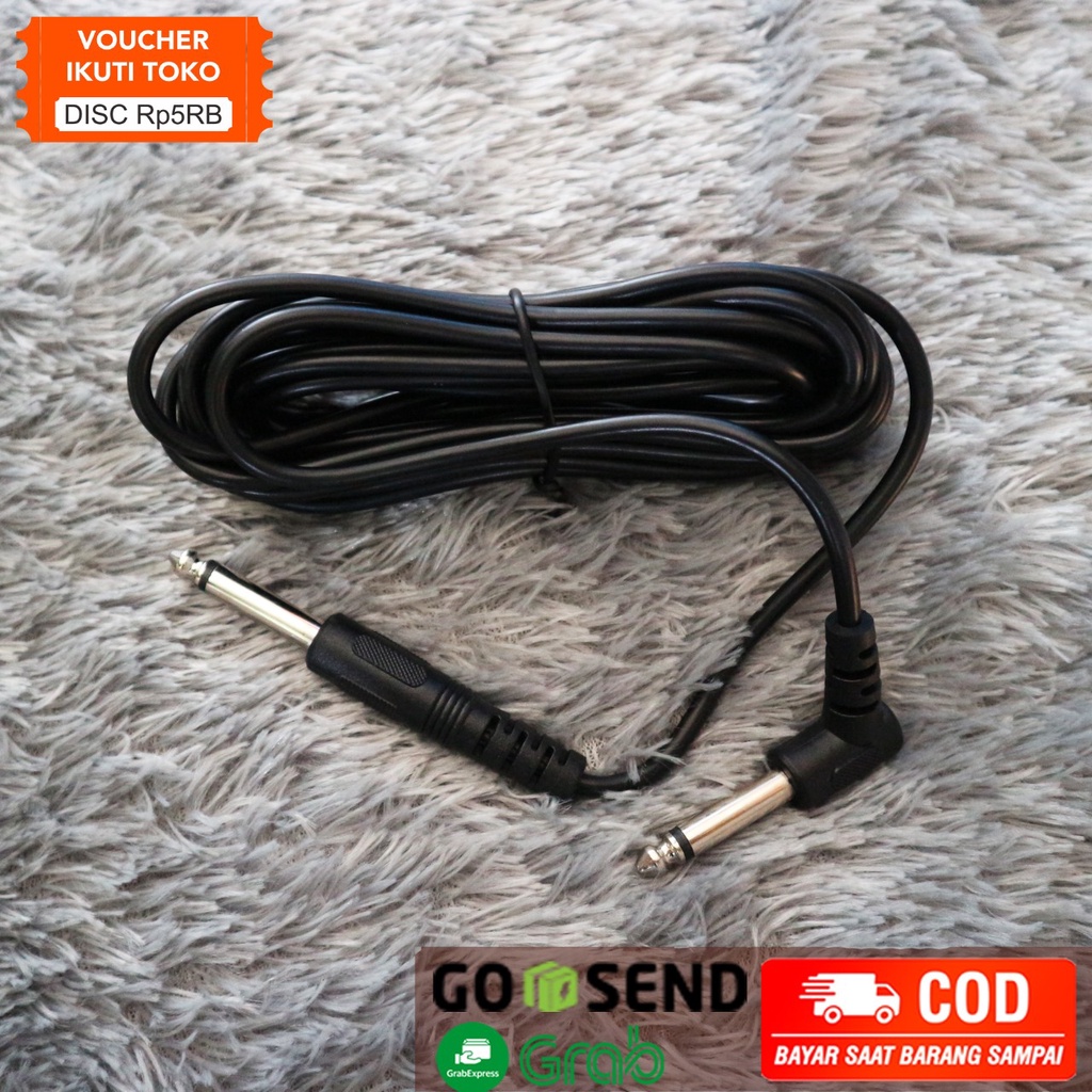 [SIAP KIRIM] Kabel Jack Gitar Panjang 3m dan 5m Murah