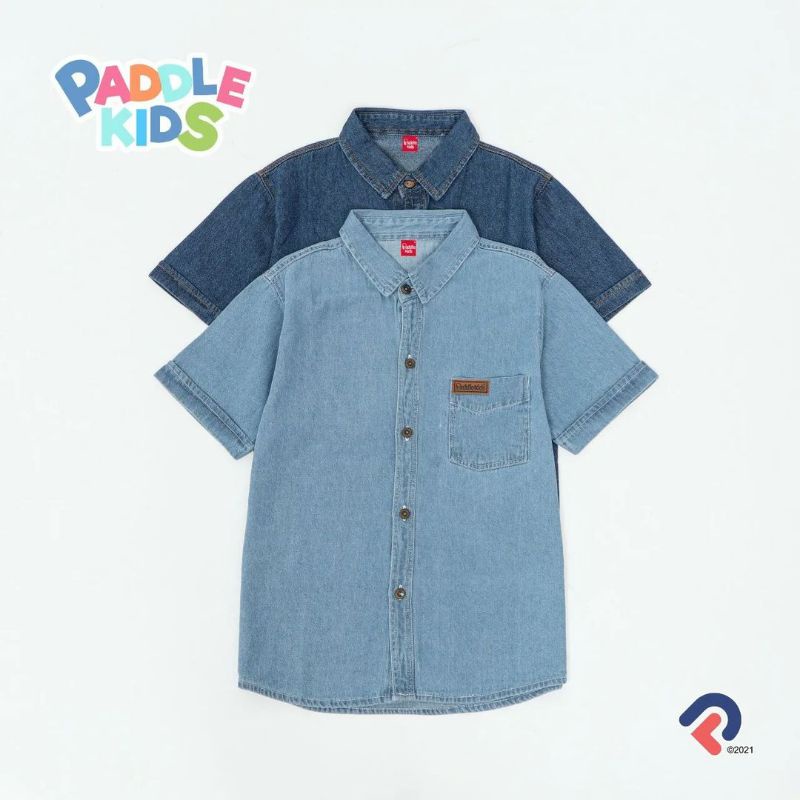 KEMEJA JEANS DENIM PADDLE KIDS (BRP373)