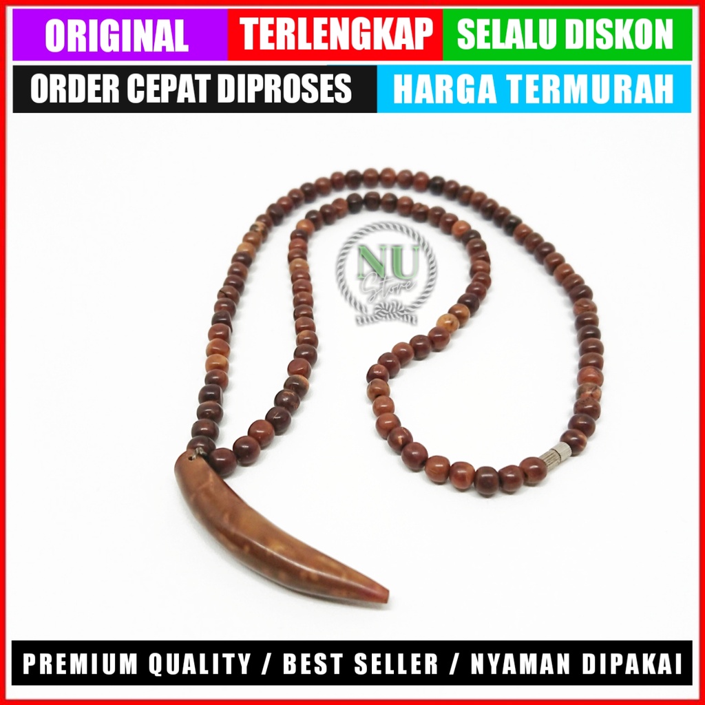Asli/Kalung Kaukah Kokka Bulat Taji Coklat/Kokka Ori