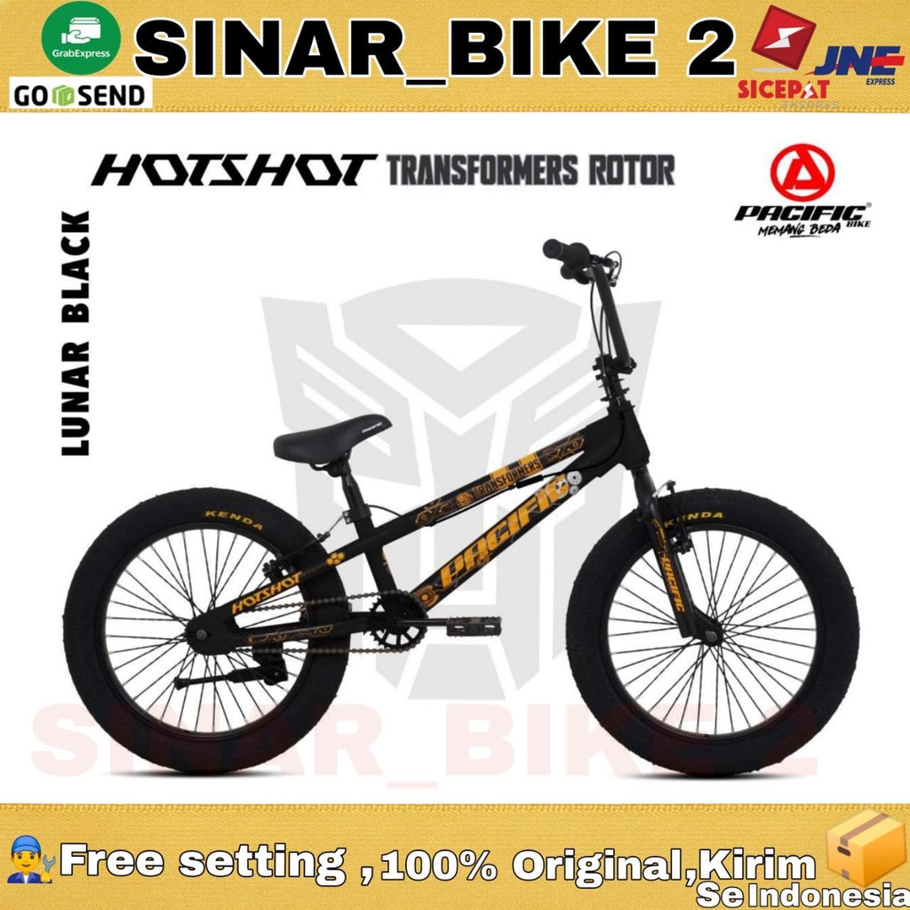 Sepeda BMX PACIFIC HOTSHOT TRANSFORMERS 20 Inch Tanpa Rotor / Rotor