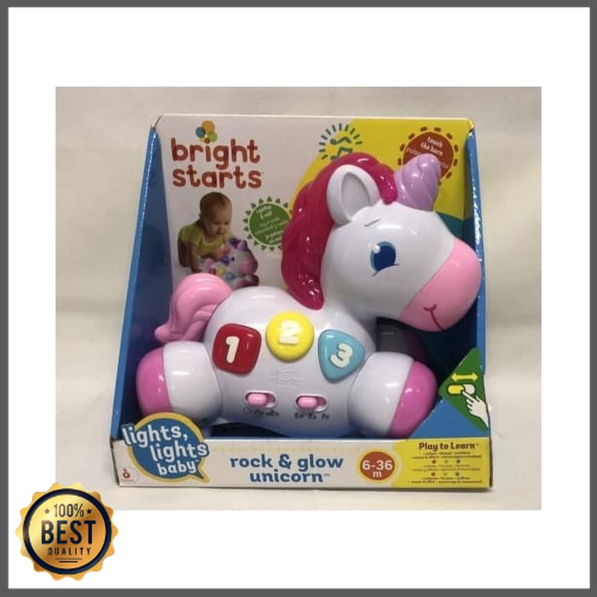 bright starts rock n glow unicorn