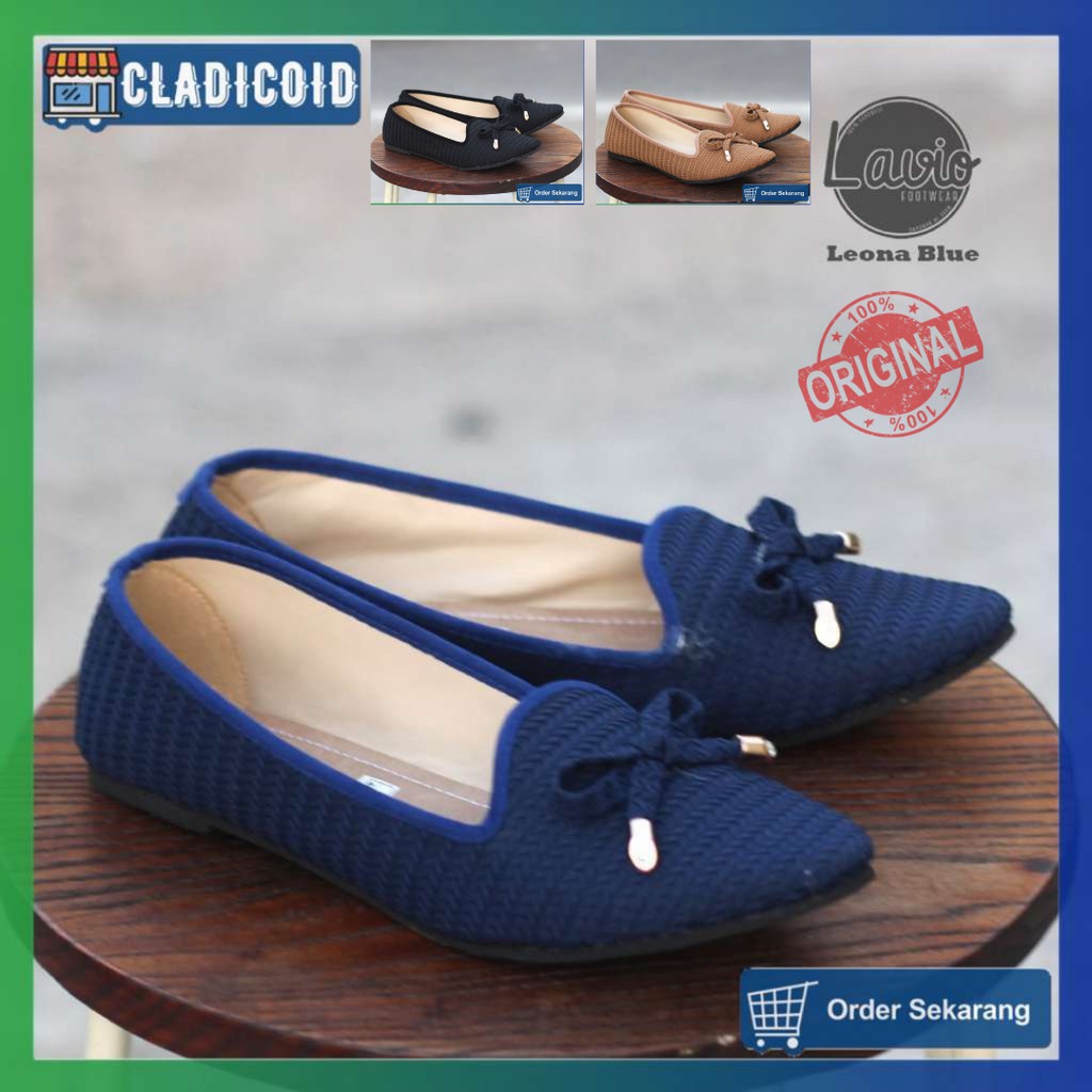 Sepatu Loafers Wanita Original Cocok Untuk Pesta, Formal, Kuliah, Jalan-Jalan Lavio Leona