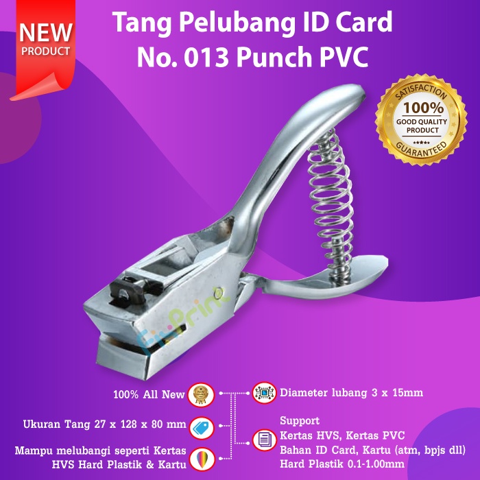 Tang Pelubang Plong ID Card No. 013 PVC Punch Plier Diameter 3 X 15mm