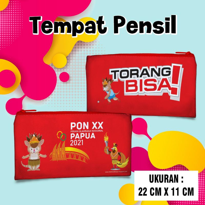 Souvernir Tempat Pensil DBL, PON XX PAPUA &amp; PEPARNAS