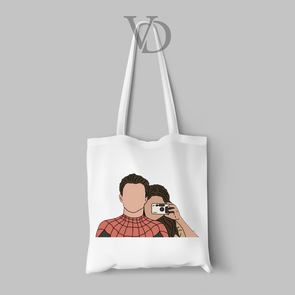 tote bag kanvas model spiderman no way home / totebag / tas belanja / AVENGERS