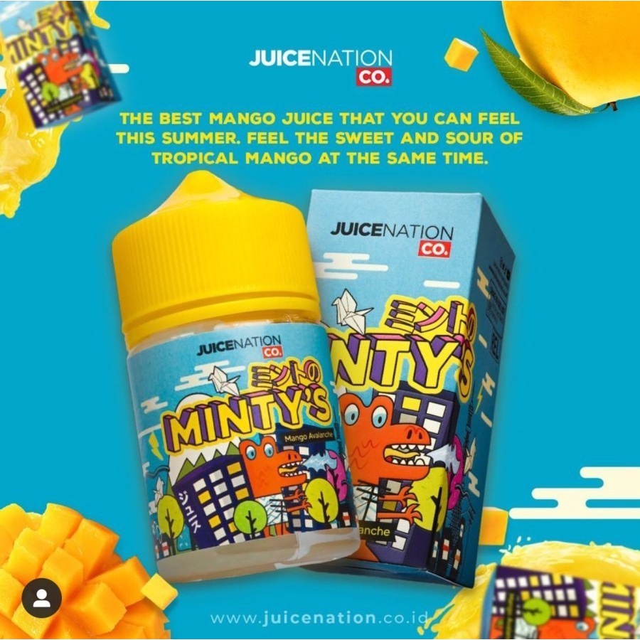 MINTYS Mango Avalanche 3MG 60ML By Juicenation Company