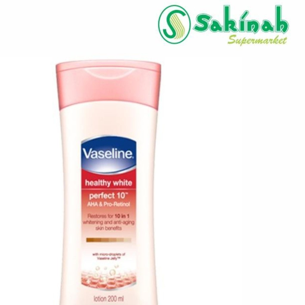 Vaseline Lotion Healthy White Perfect 10 200ml