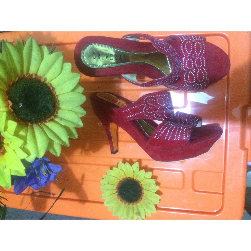 Heels Merah (preloved)