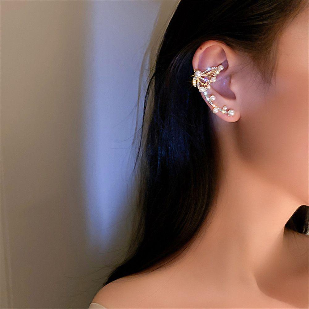 Lily Butterfly Stud Earring Baru Wanita Gadis Perhiasan Elegan