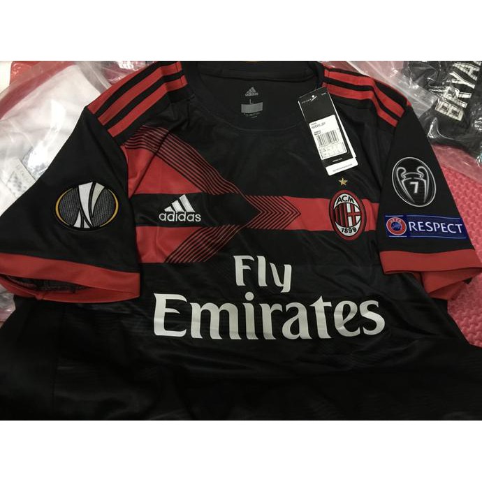 Termurah JERSEY BAJU BOLA AC MILAN 3RD 2017/2018 FULLPATCH UEL GRADE ORI MURAH Hemat 40%