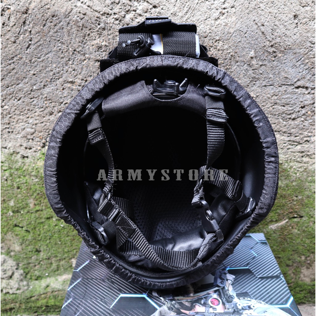 BP helm tactical mich 2000 hitam full cover