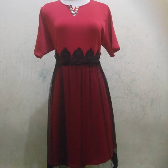 Dres marun bahan scuba