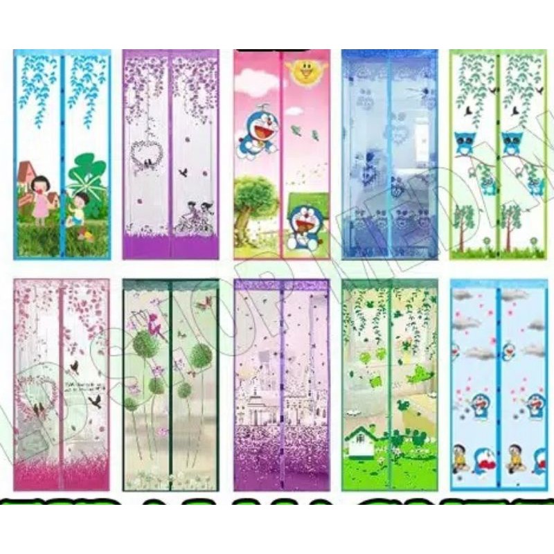 Medan Termurah (Sudah termasuk paku payung) Good quality Tirai Cantik Tirai Magnet anti nyamuk