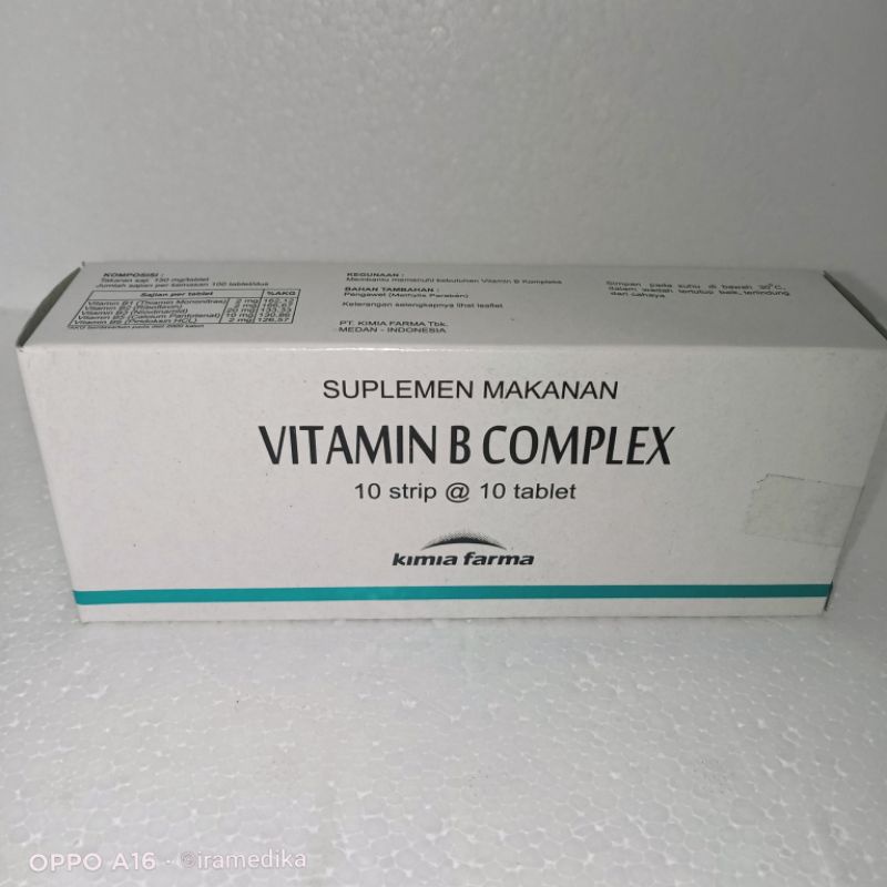Jual VITAMIN B COMPLEX Kimia Farma 100tablet Shopee Indonesia