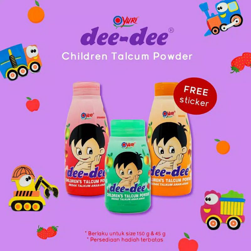 AHZA DEE DEE BEDAK TALCUM POWDER 150GR