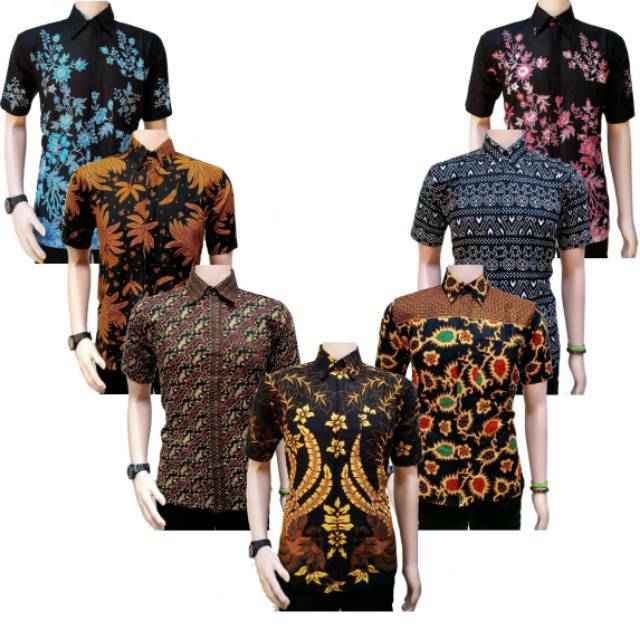 Distributor Kemeja Batik Kerja Big Size Jumbo Size Fit Xxl Ld 115 Warna Hitam Putih Casual Formal Kondangan EA3ywRt5eRQlp