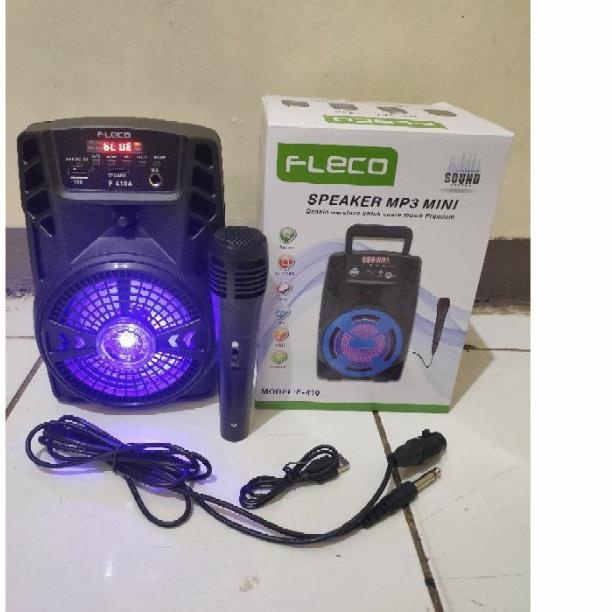 ➯ SPEAKER BLUETOOTH FLECO F-410 PLUS MIC / SALON AKTIF / SPEAKER MINI ➢