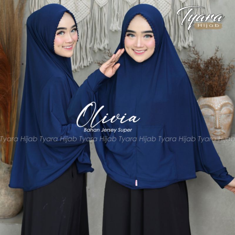 Olivia Bergo Tangan Original Tyara Hijab-Navy