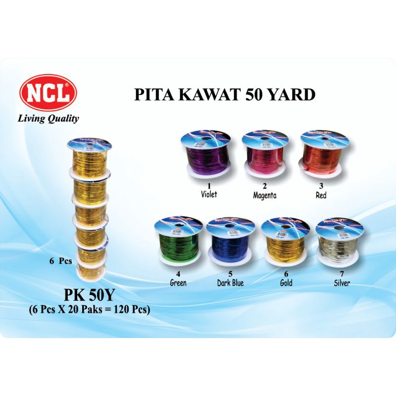 

NCL Pita Kawat / Pita Souvenir / Tali Kawat roll / Kawat Souvenir