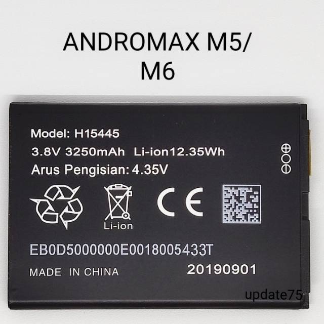 Baterai MODEM Mifi 4G Smartfren Andromax M5 M6 H15445 original