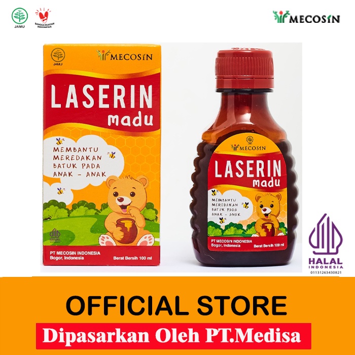 

LASERIN Madu 100 ml | Sirup Obat Batuk Anak | Obat Batuk Herbal Anak