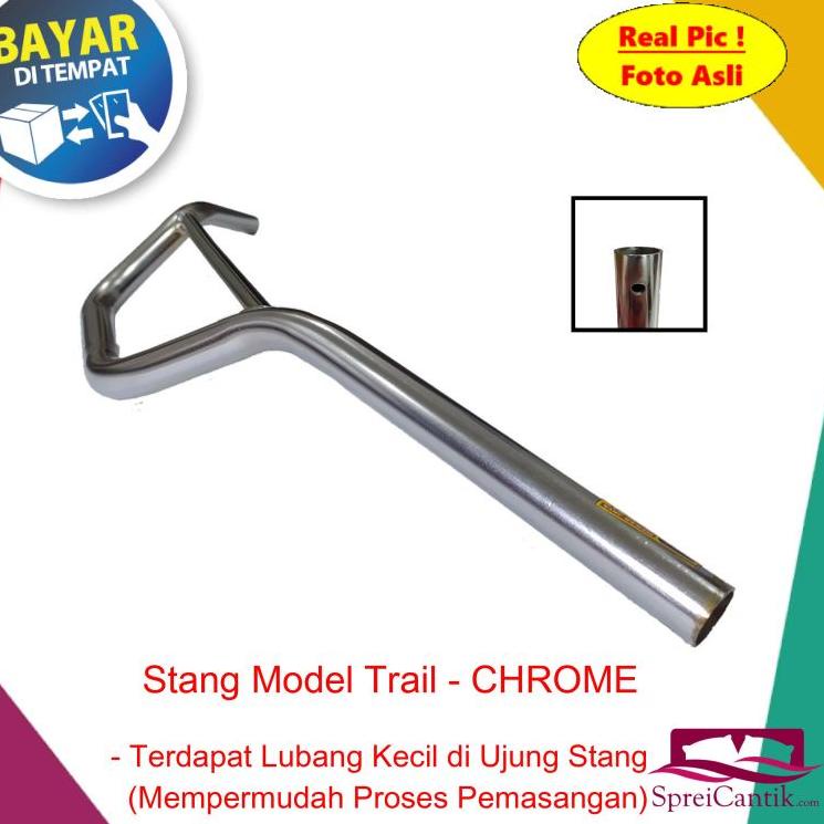 ↔ha Model Baru✴ [COD] Stang Variasi Motor TRAIL KLX - Universal Semua Motor - Pipa Besi Tebal 2 mm P
