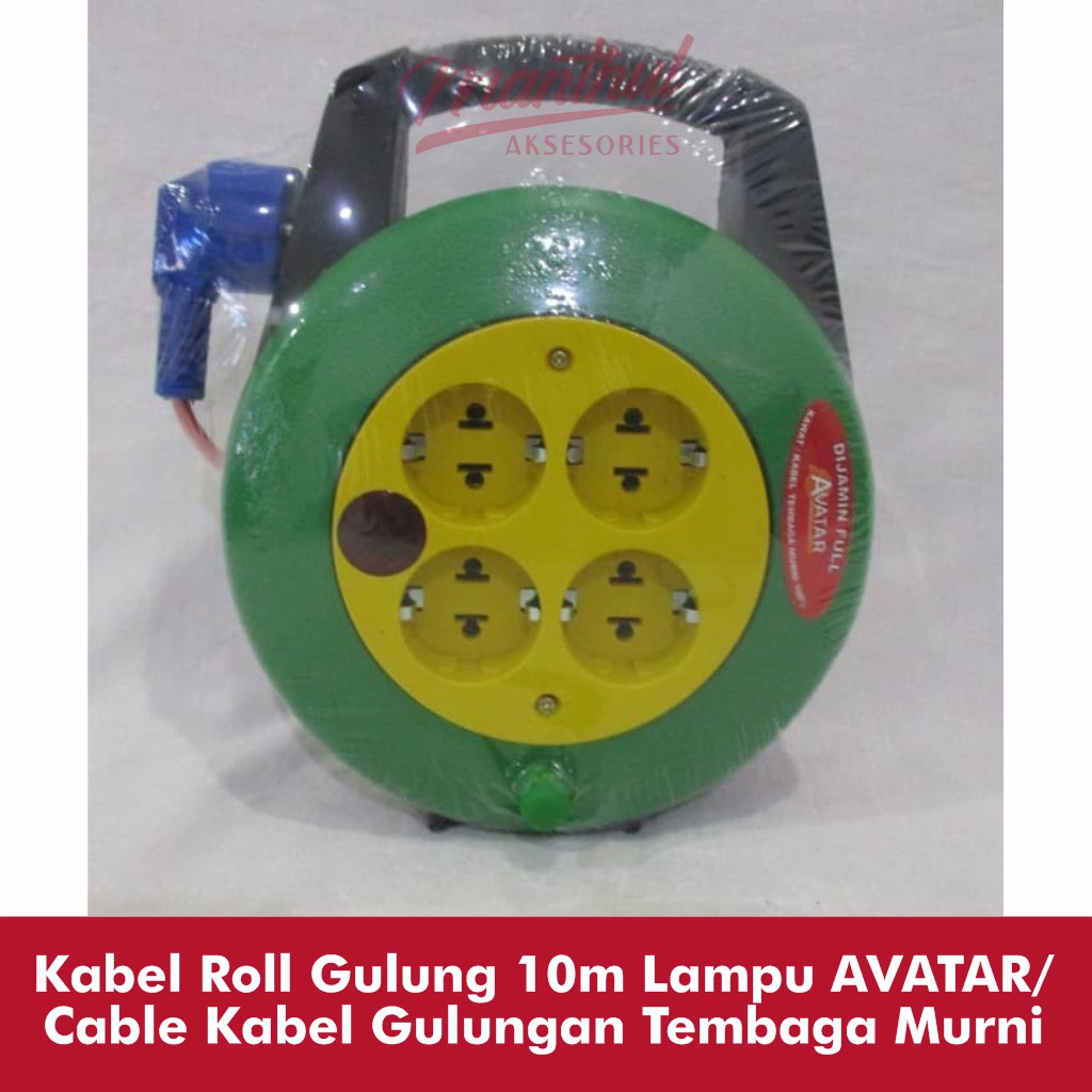 Kabel Roll Gulung 10m Lampu /Cable Kabel Gulungan Tembaga Murni