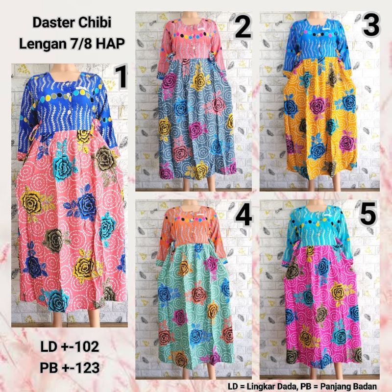 DASTER CHIBI LENGAN 7/8 HAP RAYON ADEM BUSUI FRIENDLY BU TEJO PPCT + ALGA