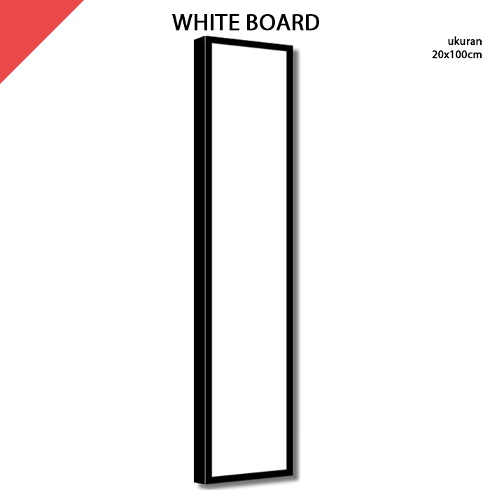 

Papan Tulis Putih White Board 20x100 cm