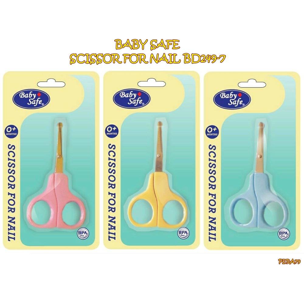 PERA79 BABY SAFE SCISSOR FOR NAIL BD249-7 GUNTING KUKU BAYI