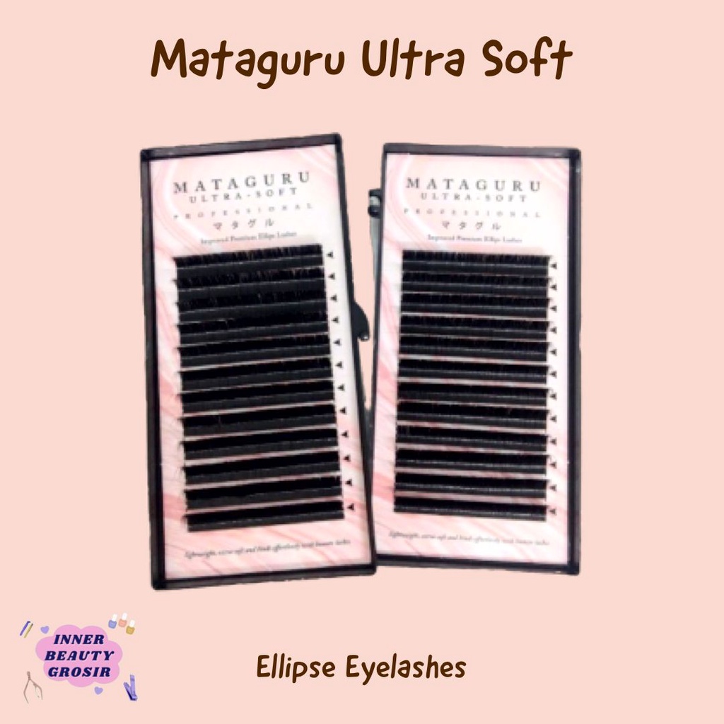 Mataguru Ultra Soft Ellipse Eyelash Extension Tanam Bulumata Palsu