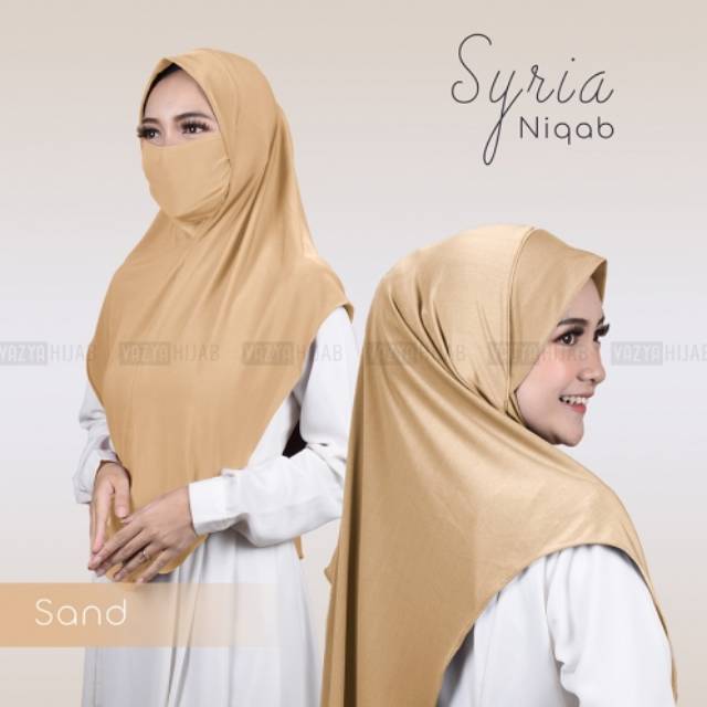 (Jersey Super) Hijab Syria Malaya Niqab 2in1