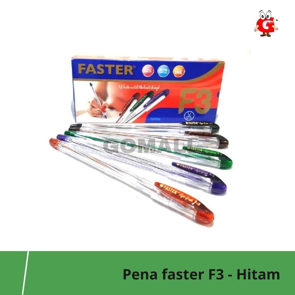 

Pena / pulpen Faster F3 hitam