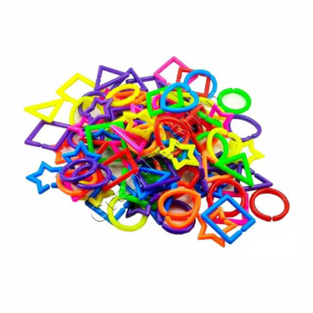 Mainan Anak Edukasi Lego Meronce Geometri 100 gram Kado ultah Anak perempuan laki laki Bayi Ape paud