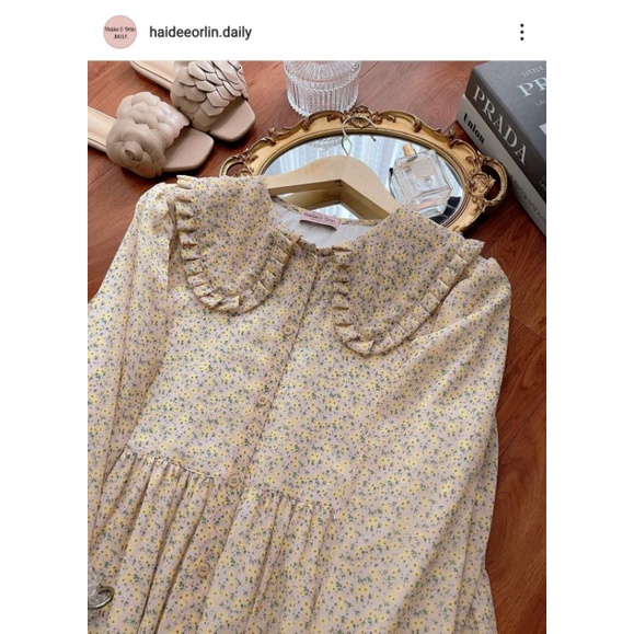 [ READY ] HAIDEE ORLIN YOONA LITTLE SUNFLOWER / MIDI DRESS HAIDEEORLIN