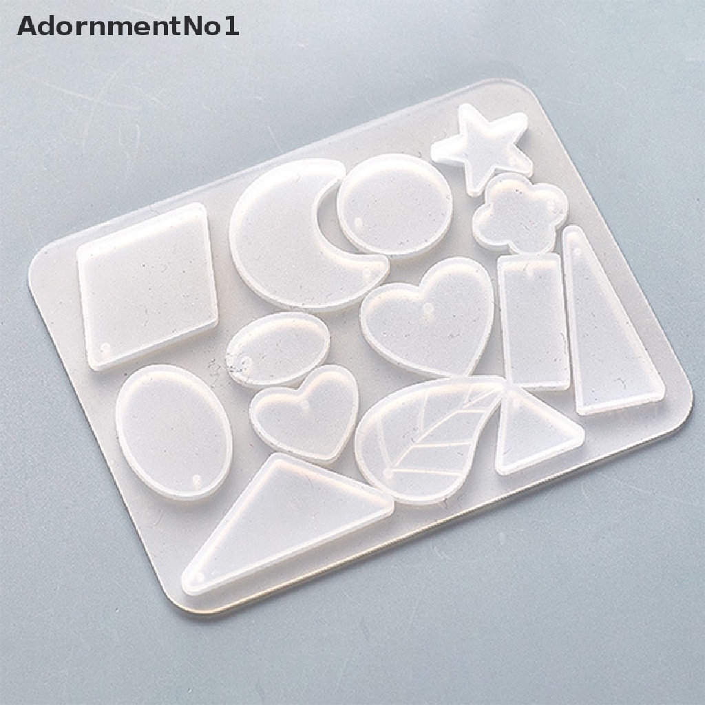 (AdornmentNo1) Cetakan Resin Handmade Bahan Silikon Untuk Membuat Anting / Kalung / Liontin