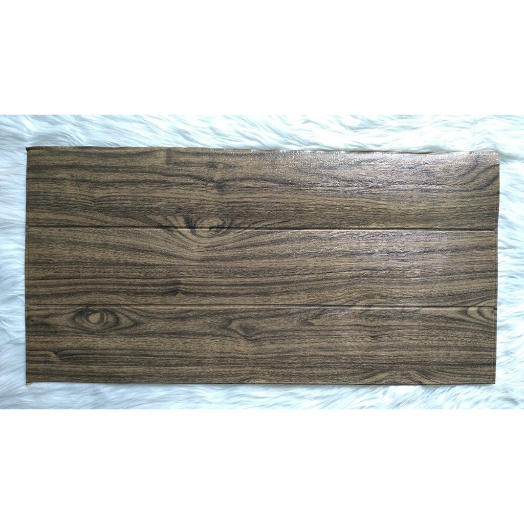 GM511 [1KG=26PCS] Wallpaper Dinding Foam 3D Kecil Motif Kayu / walpaper dinding Foam 50gr-WG - 7
